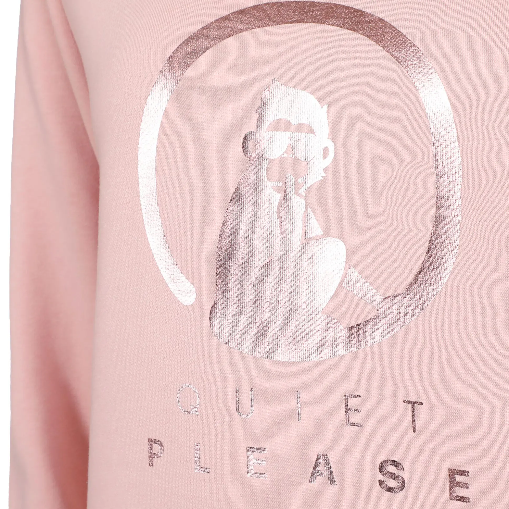 Hot Crossroad Metallic Baseline Sweatshirt Women - Antique Pink, Bronze Hoodies & Sweaters