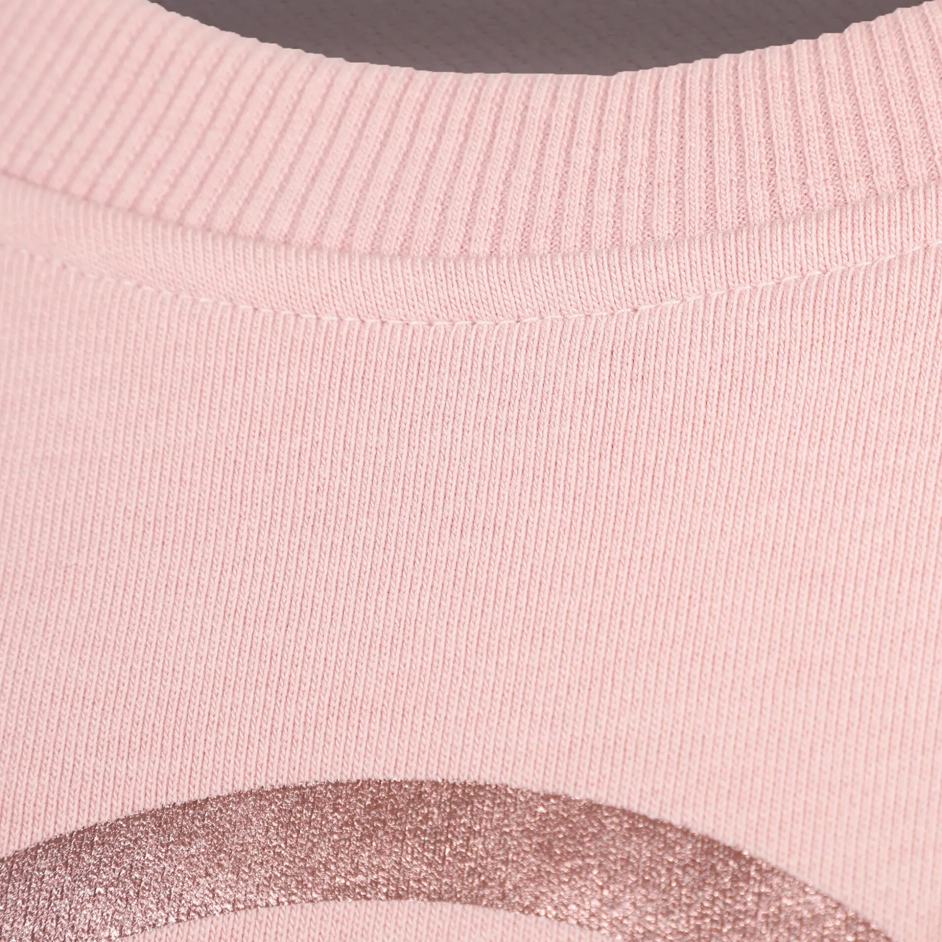Hot Crossroad Metallic Baseline Sweatshirt Women - Antique Pink, Bronze Hoodies & Sweaters