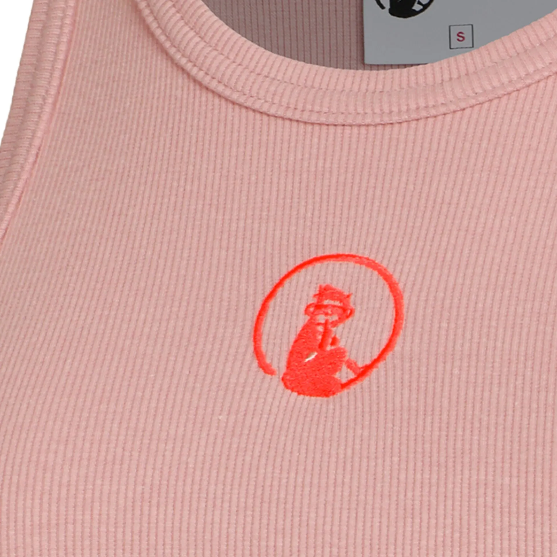 Fashion Crossroad Ribbed Tank Top Women - Antique Pink, Red Tops