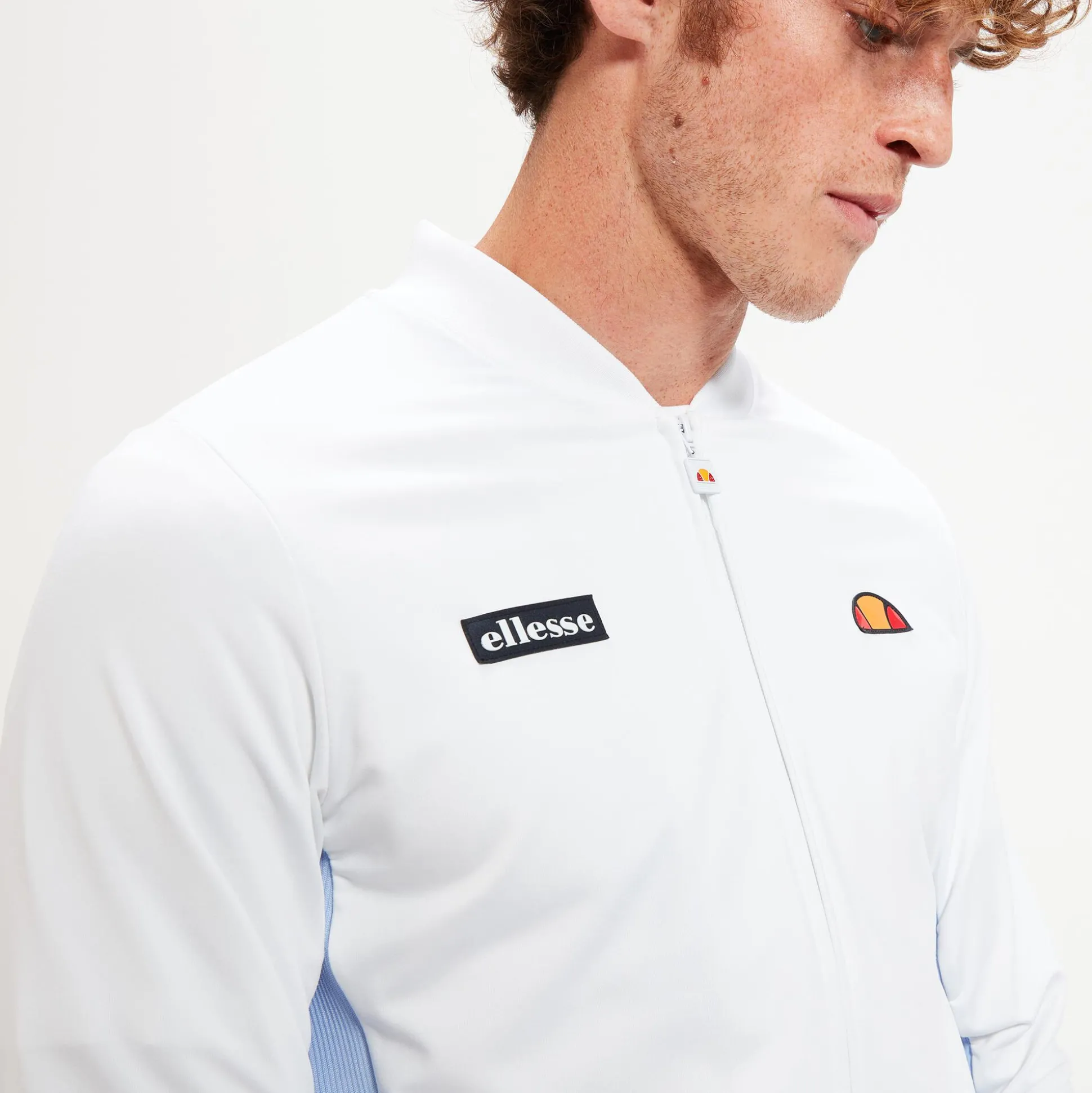 Fashion Crusoe Training Jacket Men - White, Light Blue Jackets