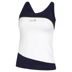 Online Curve Tank Top Women - White, Dark Blue Tops