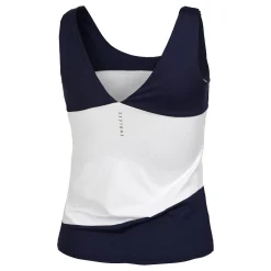 Online Curve Tank Top Women - White, Dark Blue Tops
