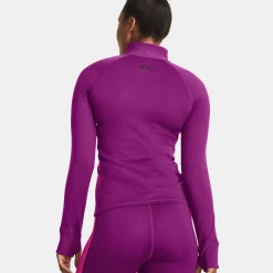 Cheap CW Half-Zip Long Sleeve Women - Violet, Pink Shirts