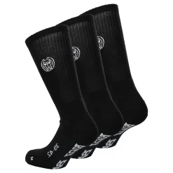 Flash Sale Don Carlito Crew Move Tennis Socks 3 Pack - Black, White Socks
