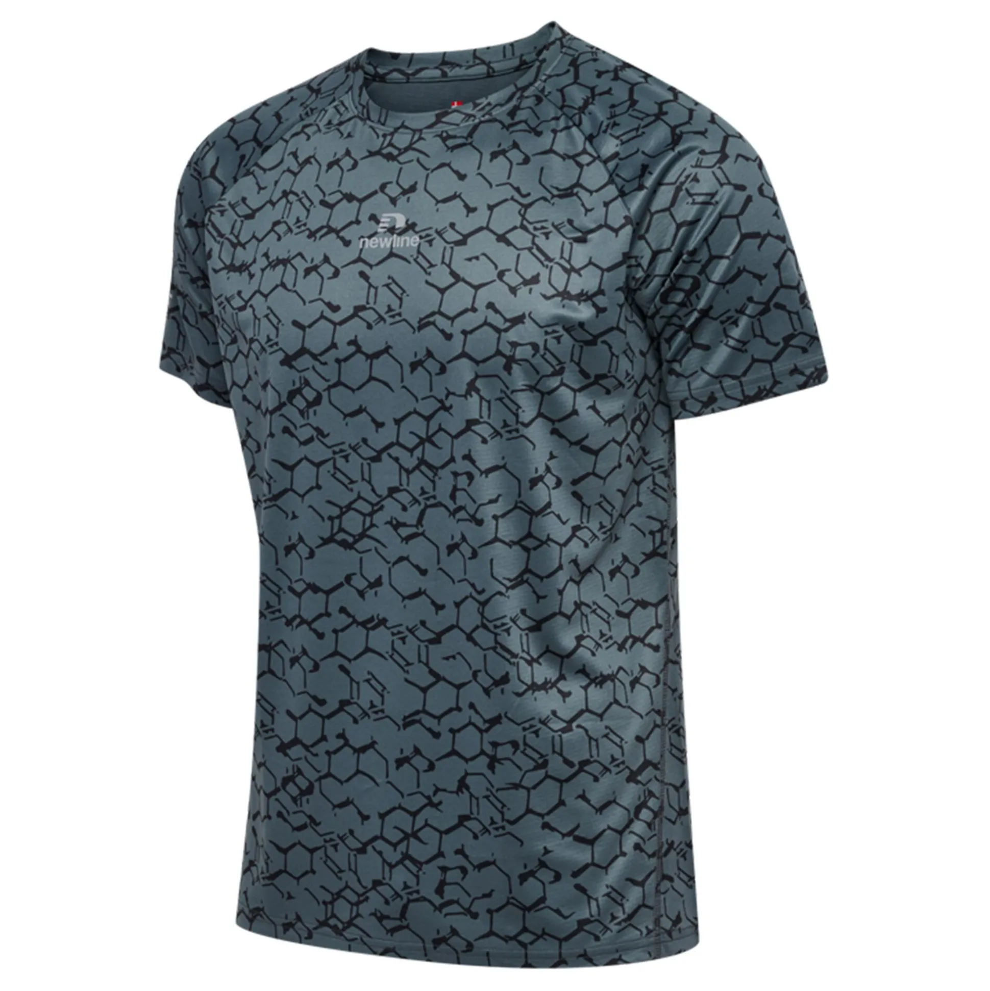 Shop Dopa Graphic Running Shirt Men - Dark Grey Running Clothing
