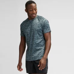 Shop Dopa Graphic Running Shirt Men - Dark Grey Running Clothing