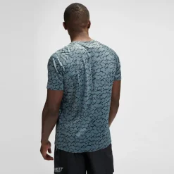 Shop Dopa Graphic Running Shirt Men - Dark Grey Running Clothing