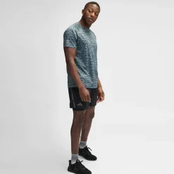 Shop Dopa Graphic Running Shirt Men - Dark Grey Running Clothing