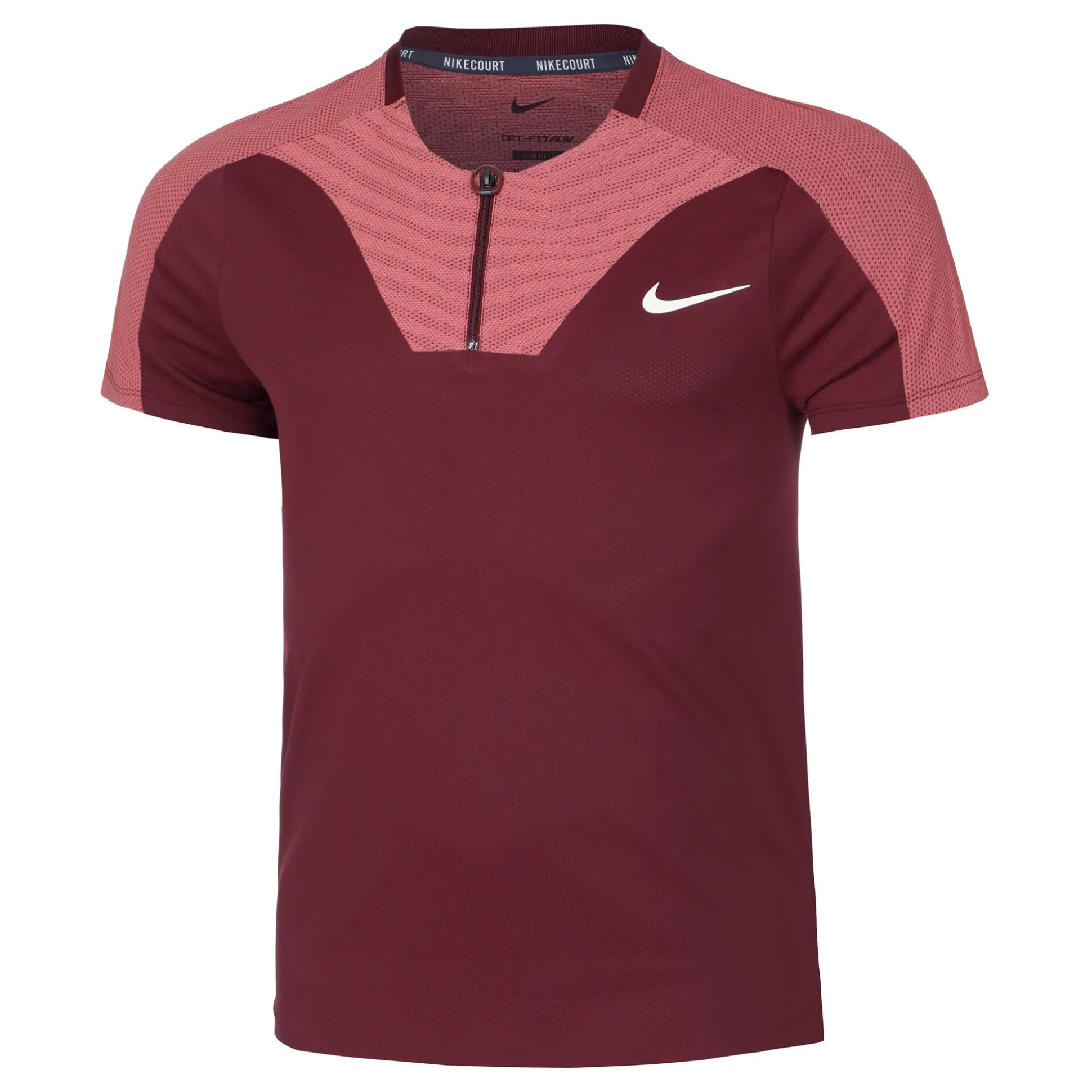 Sale Dri-Fit Advantage Court Slim UL RG Polo Men - Dark Red, Antique Pink Shirts