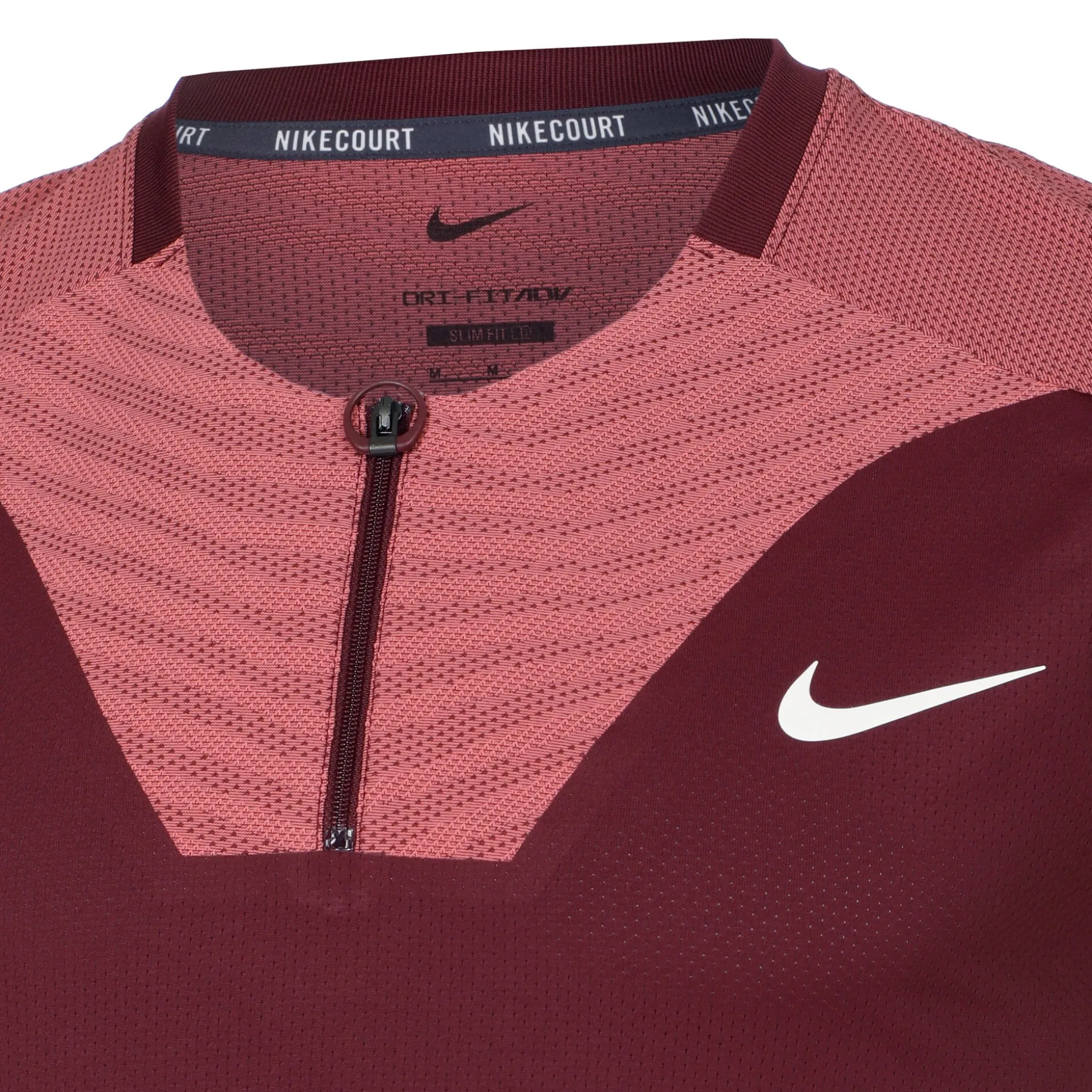 Sale Dri-Fit Advantage Court Slim UL RG Polo Men - Dark Red, Antique Pink Shirts
