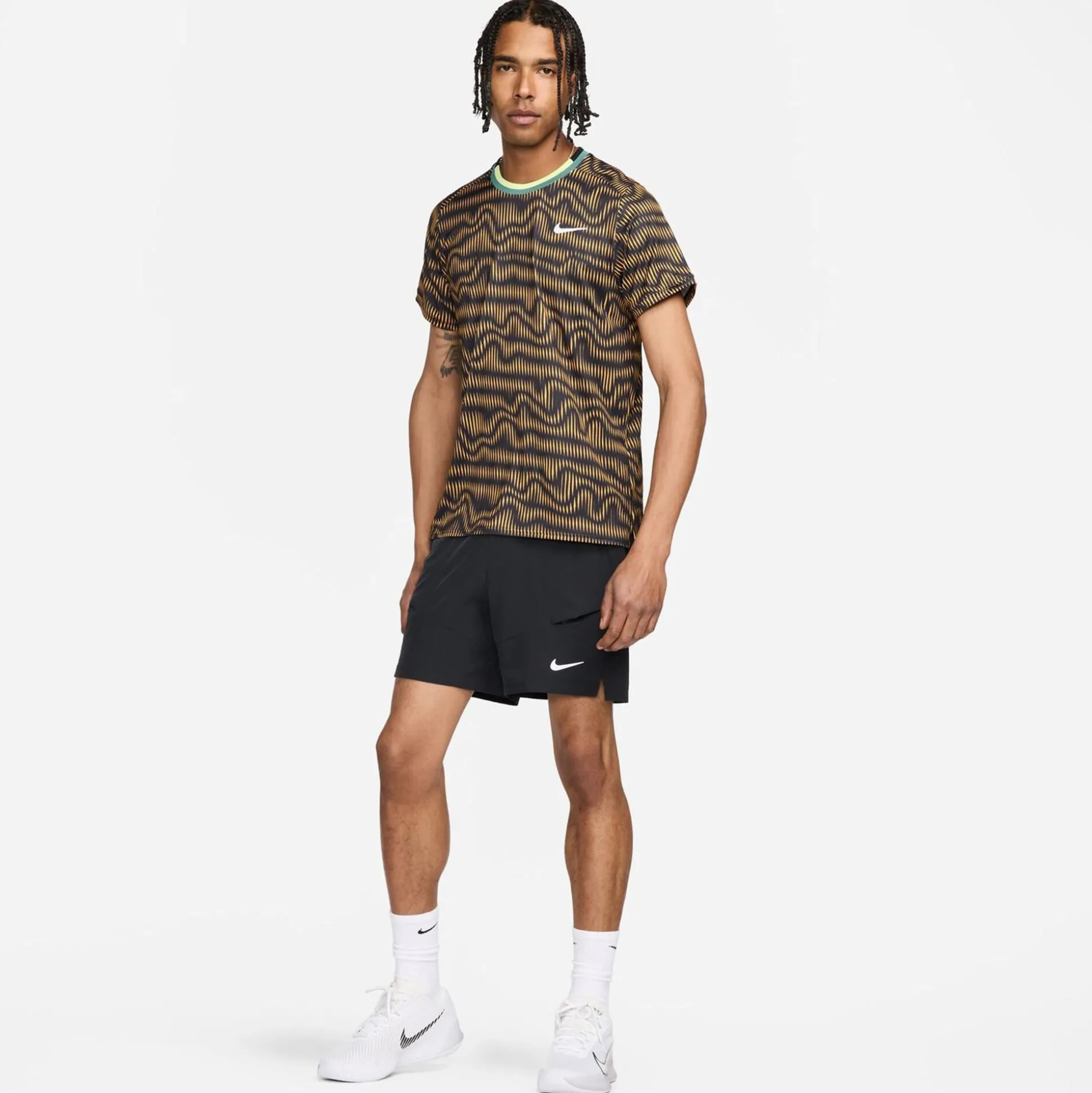 Clearance Dri-Fit Court Advantage 2 T-Shirt Men - Multicoloured, Green Shirts