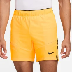 Outlet Dri-Fit Court Advantage 7in Shorts Men - Orange, Black Shorts