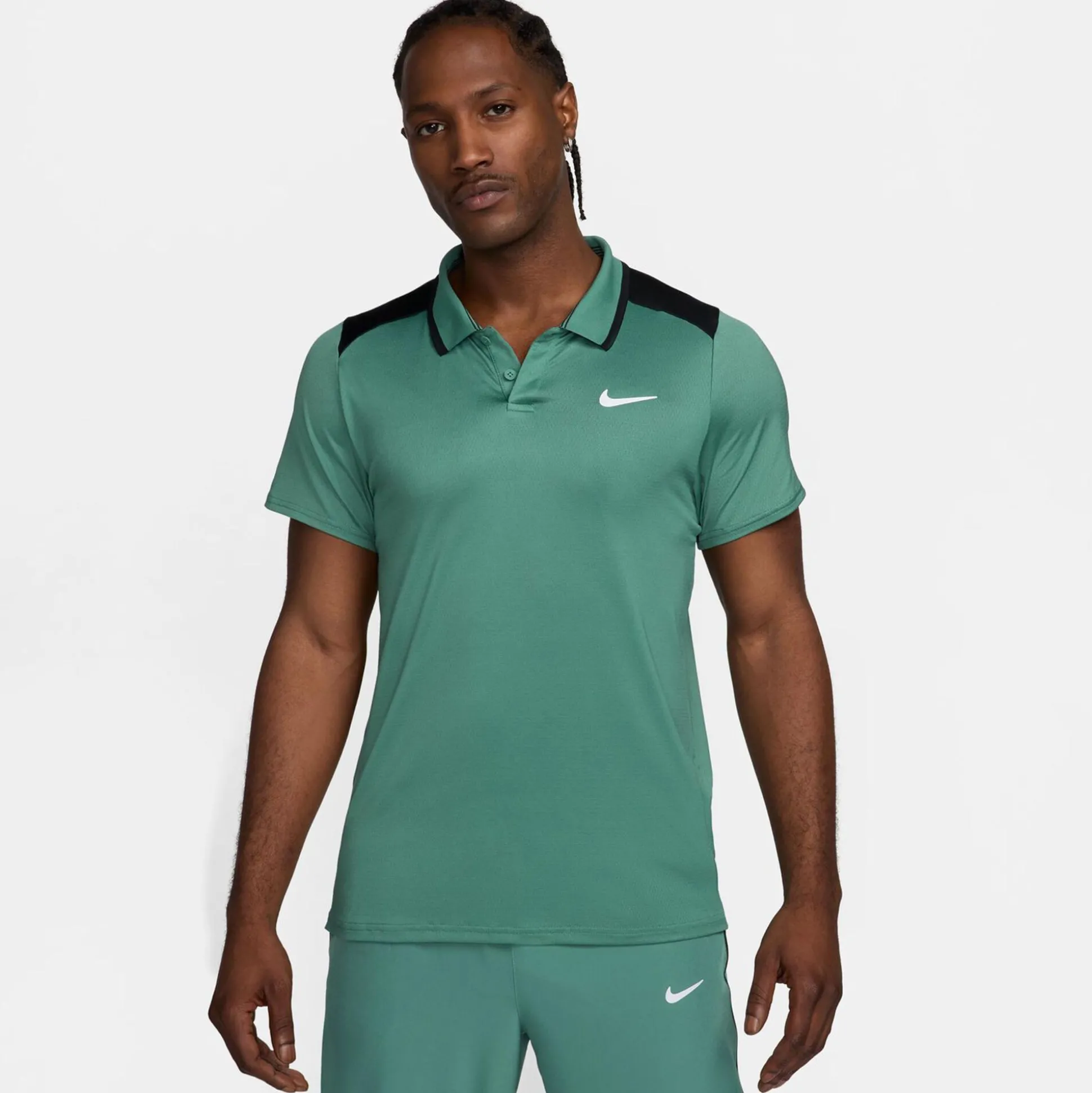 Best Dri-Fit Court Advantage Polo Men - Sage, Black Shirts