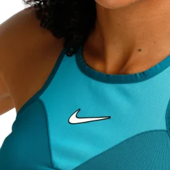 New Dri-Fit Court Slam Solid Tank Top Women - Petrol, Turquoise Tops