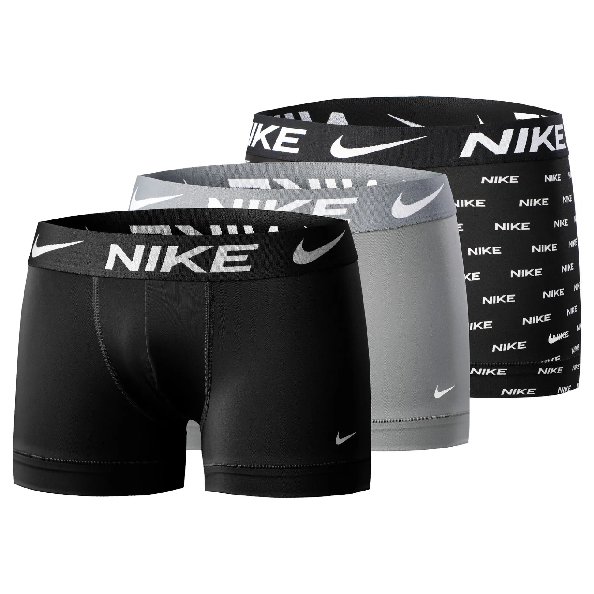 Cheap Dri-FIT Essential Micro Trunk Boxer Shorts 3 Pack Men - Black, Grey Underwear
