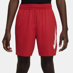 New Dri-Fit Graphic Shorts Boys - Red, White Shorts