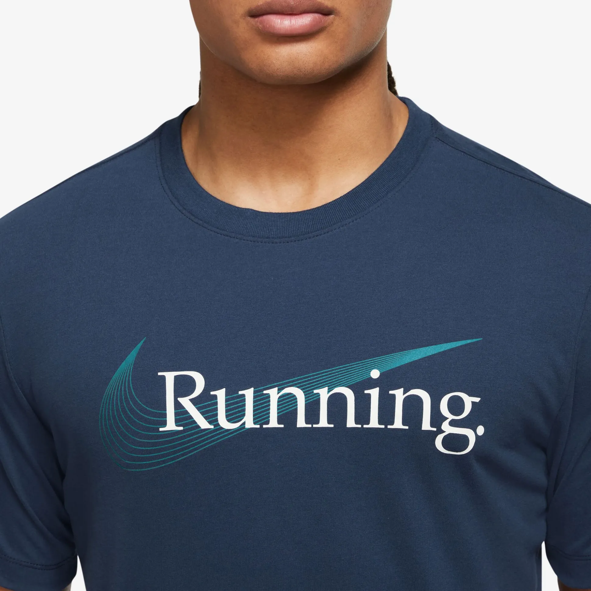 Best Dri-Fit Heritage Running Shirt Men - Dark Blue Running Clothing