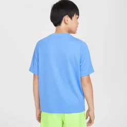 New Dri-Fit Multi+ T-Shirt Boys - Light Blue, White Shirts