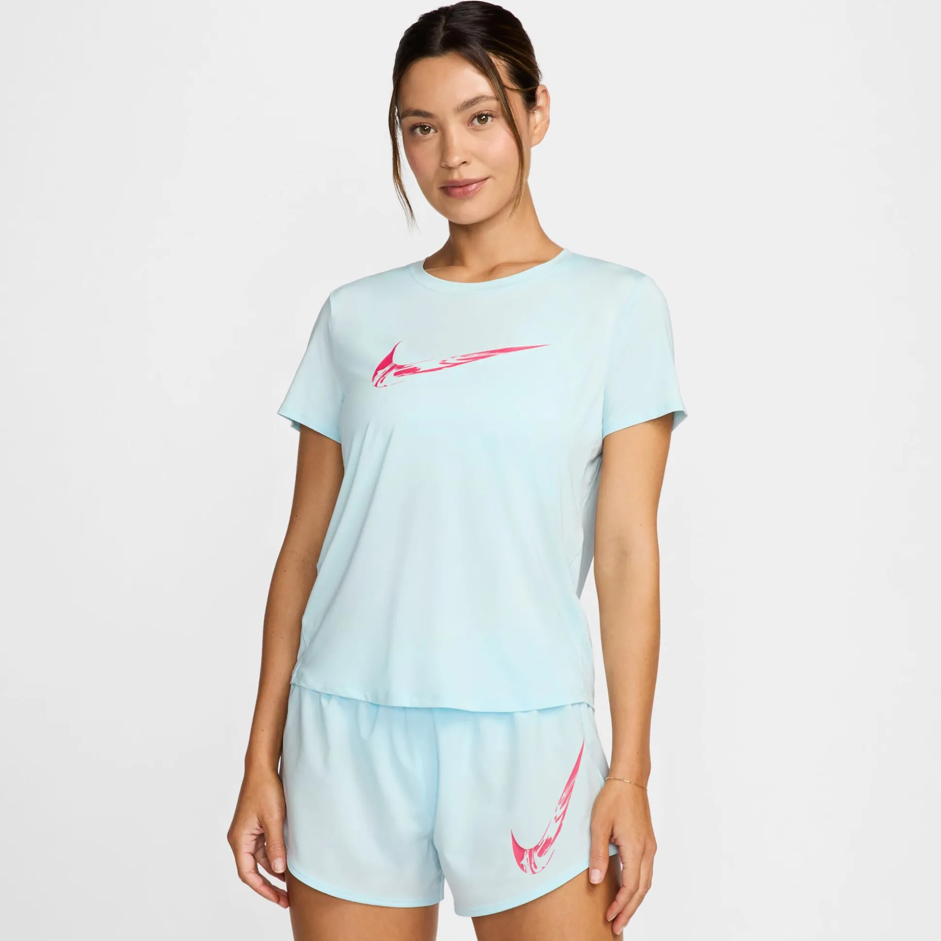 Sale Dri-Fit One Swoosh Running Shirt Women - Light Blue Running Clothing