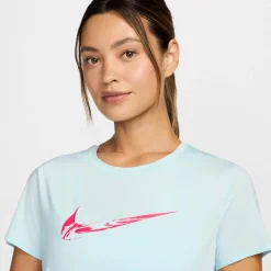 Sale Dri-Fit One Swoosh Running Shirt Women - Light Blue Running Clothing