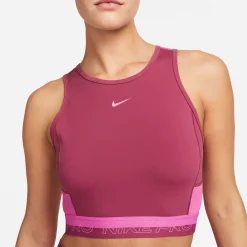 Hot Dri-Fit Performance Cropped Tank Top Women - Red, Pink Tops