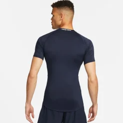 Online Dri-Fit Pro Tight Fitness T-Shirt Men - Dark Blue, White Shirts