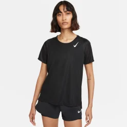 Cheap Dri-Fit Race Top Running Shirt Women - Black, Grey Running Clothing