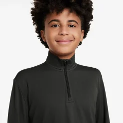 New Dri-Fit UV Half-Zip Essential Long Sleeve Boys - Shirts
