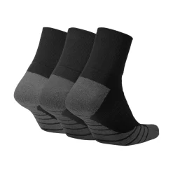Best Dry Cushion Quarter Sports Socks 3 Pack - Black, Anthracite Socks
