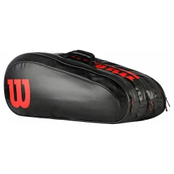 Shop Elite Racket Bag 15 Pack Special Edition - Black, Red Racket Bags