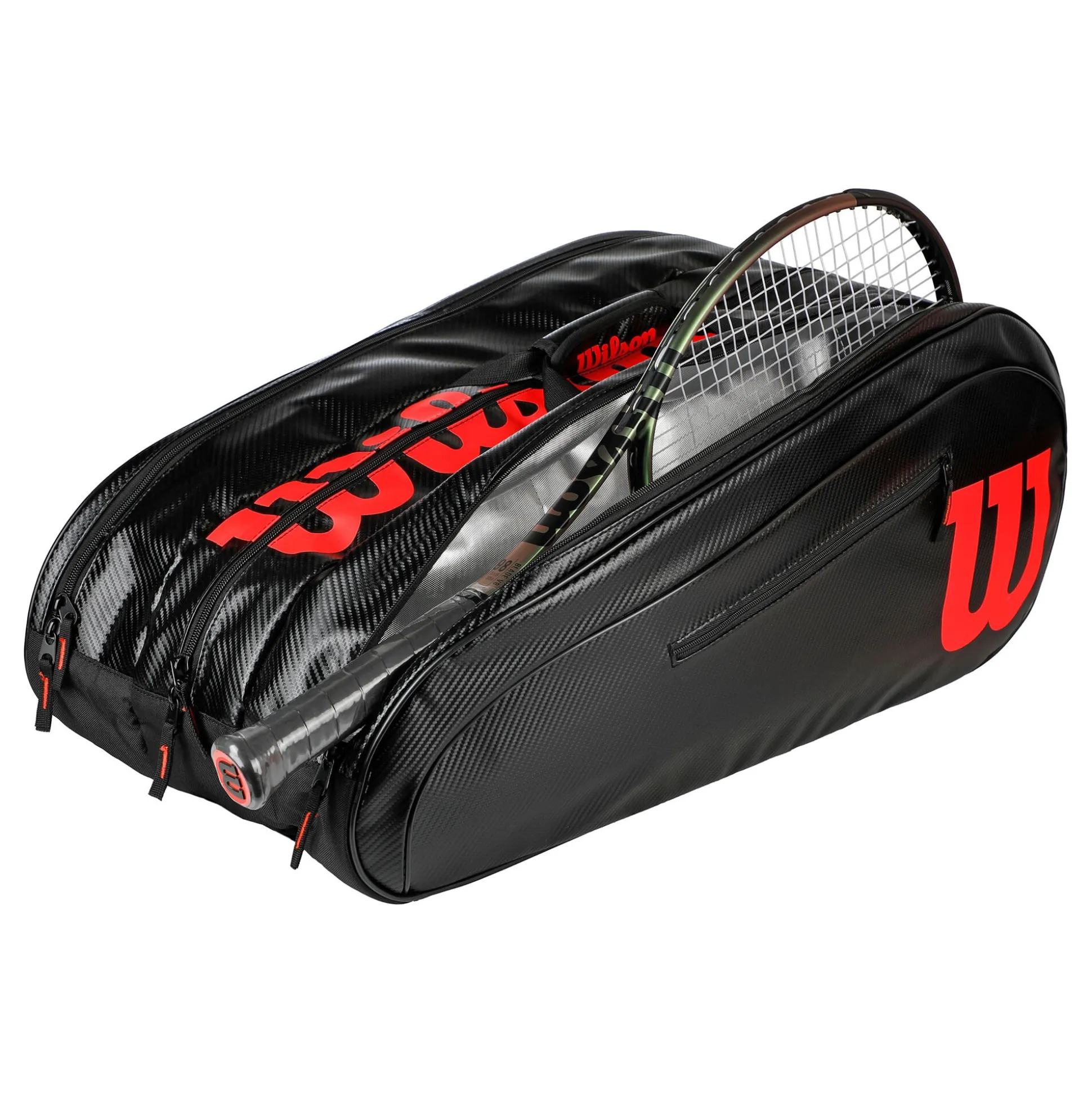 Shop Elite Racket Bag 15 Pack Special Edition - Black, Red Racket Bags