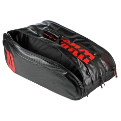 Shop Elite Racket Bag 15 Pack Special Edition - Black, Red Racket Bags