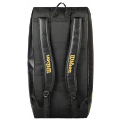 Shop Elite Racket Bag 15 Pack Special Edition - Black, Gold Racket Bags