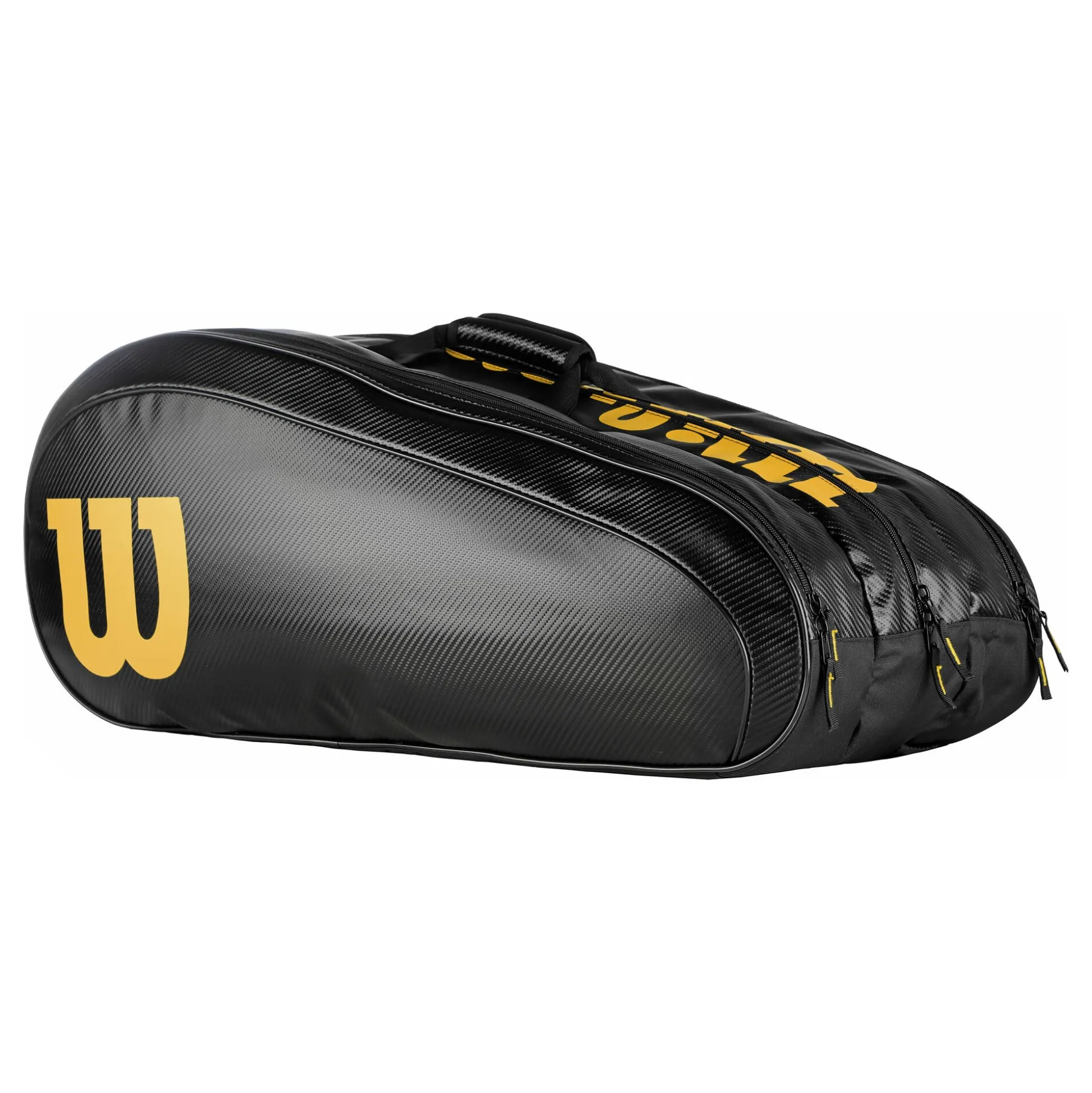 Shop Elite Racket Bag 15 Pack Special Edition - Black, Gold Racket Bags