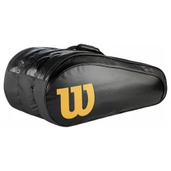 Shop Elite Racket Bag 15 Pack Special Edition - Black, Gold Racket Bags