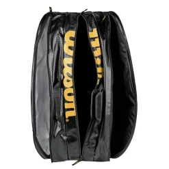 Shop Elite Racket Bag 15 Pack Special Edition - Black, Gold Racket Bags