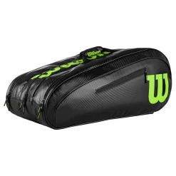 Clearance Elite Racket Bag 15 Pack Special Edition - Black, Lime Racket Bags