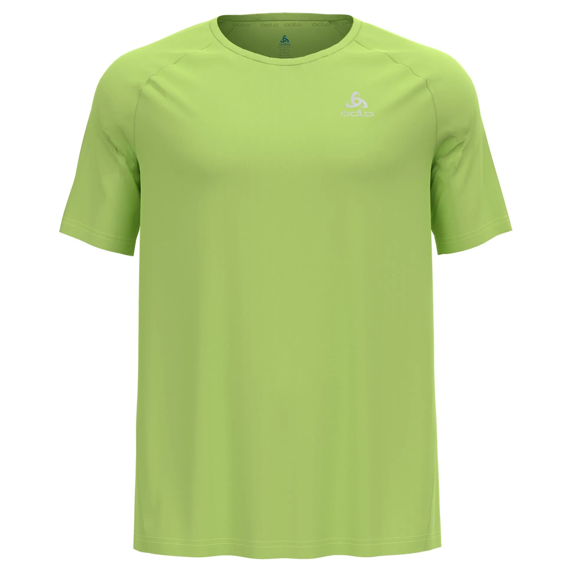 Best Essential Chill-Tec Crew Neck Running Shirt Men - Light Green Running Clothing