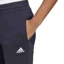 Best Essentials Linear French Terry Cuffed Training Pants Women - Dark Blue, White Pants