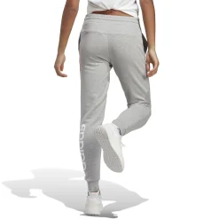 Best Sale Essentials Linear French Terry Cuffed Training Pants Women - Lightgrey, White Pants