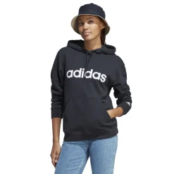 Fashion Essentials Linear Hoody Women - Black, White Hoodies & Sweaters