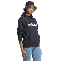 Fashion Essentials Linear Hoody Women - Black, White Hoodies & Sweaters