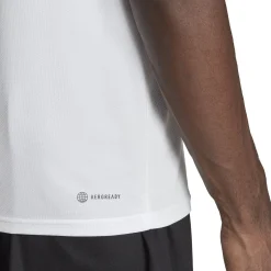 Discount Essentials Train 3-Stripes Training T-Shirt Men - White, Black Shirts