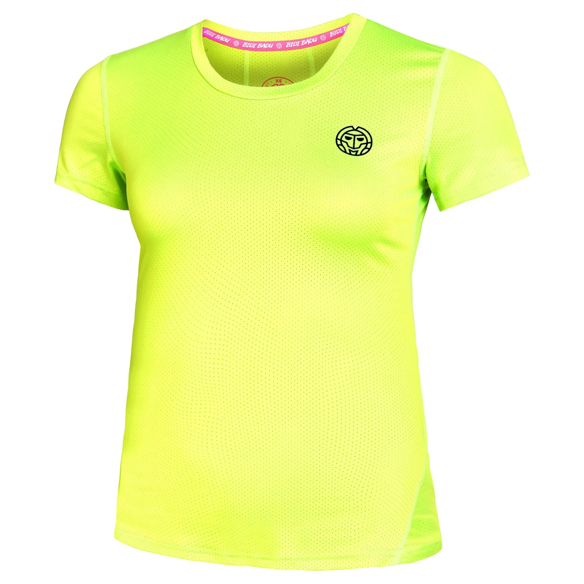 Sale Eve Tech Roundneck T-Shirt Women - Neon Yellow, Black Shirts