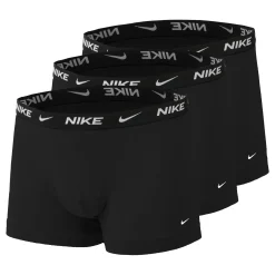New Everyday Cotton Strech Trunk Boxer Shorts 3 Pack Men - Black, White Underwear