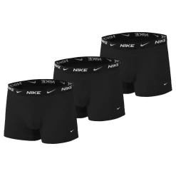 Best Sale Everyday Cotton Strech Trunk Boxer Shorts 3 Pack Men - Black, White Underwear