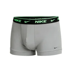Cheap Everyday Cotton Stretch Trunk Boxer Shorts 3 Pack Men - Grey, Neon Green Underwear