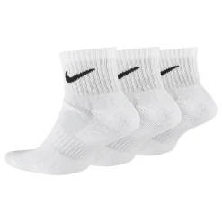 Outlet Everyday Cush Ankle Sports Socks 3 Pack - White, Black Socks