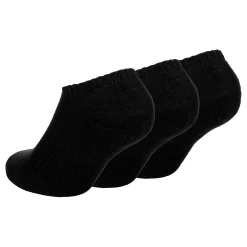 Outlet Everyday Lightweight No Show Sports Socks 3 Pack - Black, White Socks