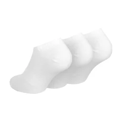 Clearance Everyday Lightweight NoShow Sports Socks 3 Pack - White, Black Socks